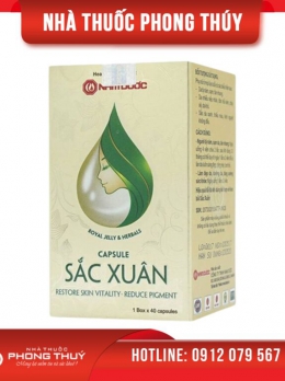 Viên uống hỗ trợ đẹp da, mờ nám, cân bằng nội tiết Sắc Xuân Nam Dược (40 viên)