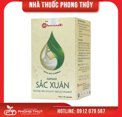 Viên uống hỗ trợ đẹp da, mờ nám, cân bằng nội tiết Sắc Xuân Nam Dược (40 viên)